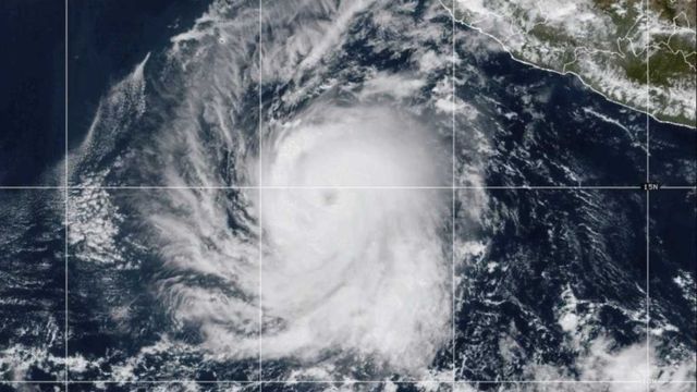 There is a Category 4 Storm in the Pacific Ocean Named Hurricane Kristy