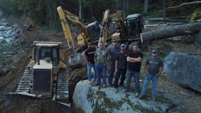 West Virginia Coal Miners Fix Up a Road in North Carolina That Helene Destroyed