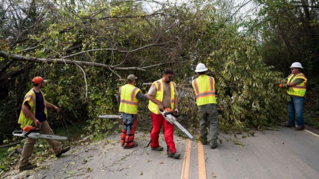 West Virginia Workers Were Proud of Their Work in Rebuilding a Road in Western North Carolina