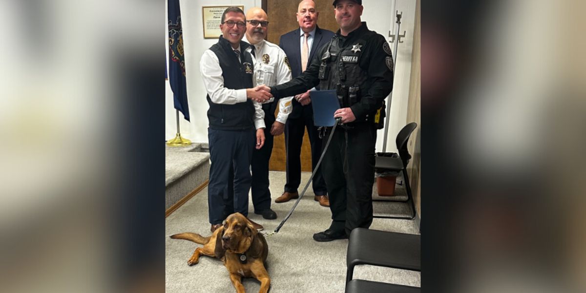 K-9 from Allegheny County Sheriff's Office Recognized for Finding Missing Dementia Patient