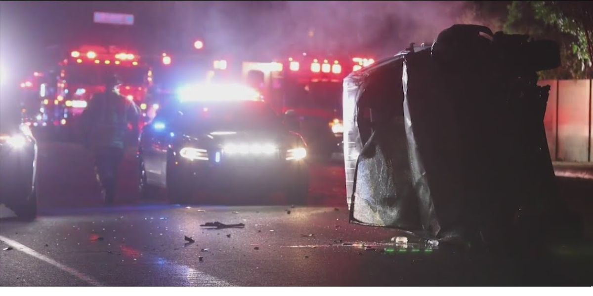 1 Dead, 4 Injured After High-Speed Chase Ends in Fatal Rollover in Fountain Valley