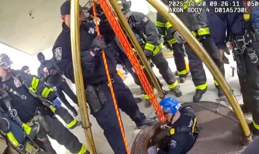 Construction Worker Falls 30 Feet Into Manhole in Washington Heights, Rescued by NYPD and FDNY