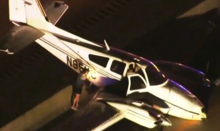 Dramatic Cocoa Crash Small Plane Drops onto I-95, Hits Car During Emergency Landing
