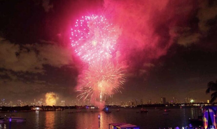 New Year’s Eve Fireworks Miami (2025) Full list of Places with Timings
