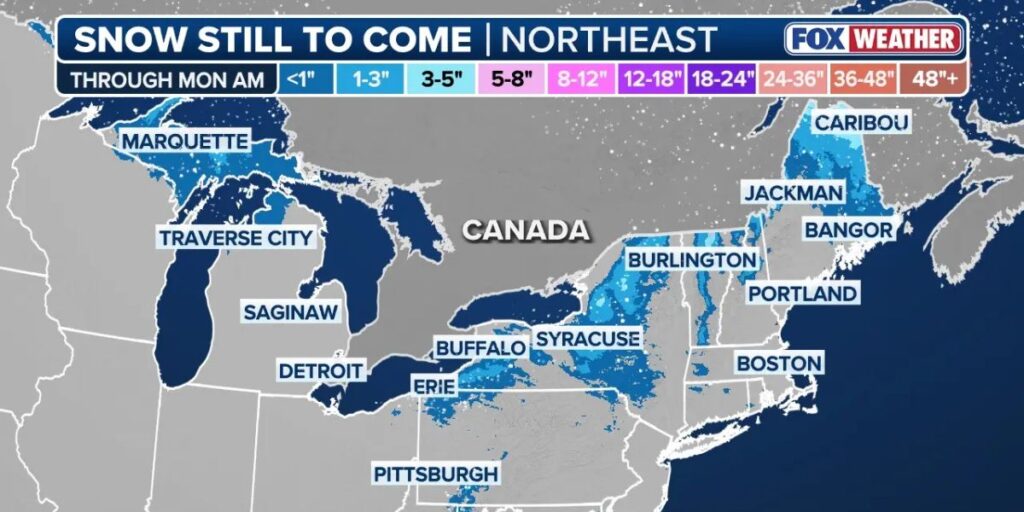Light Snow Possible Along I-95 Corridor From Washington, D.C. to Boston Through Holiday Weekend (1)