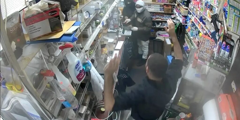Masked Gunmen Rob Bronx Bodega of Cash and Jewelry in Late-Night Heist Caught on Video (1)