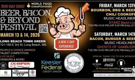 Gulfport Beer and Bacon Fest, Mississippi Dates, Location, Hours, and Event Highlights