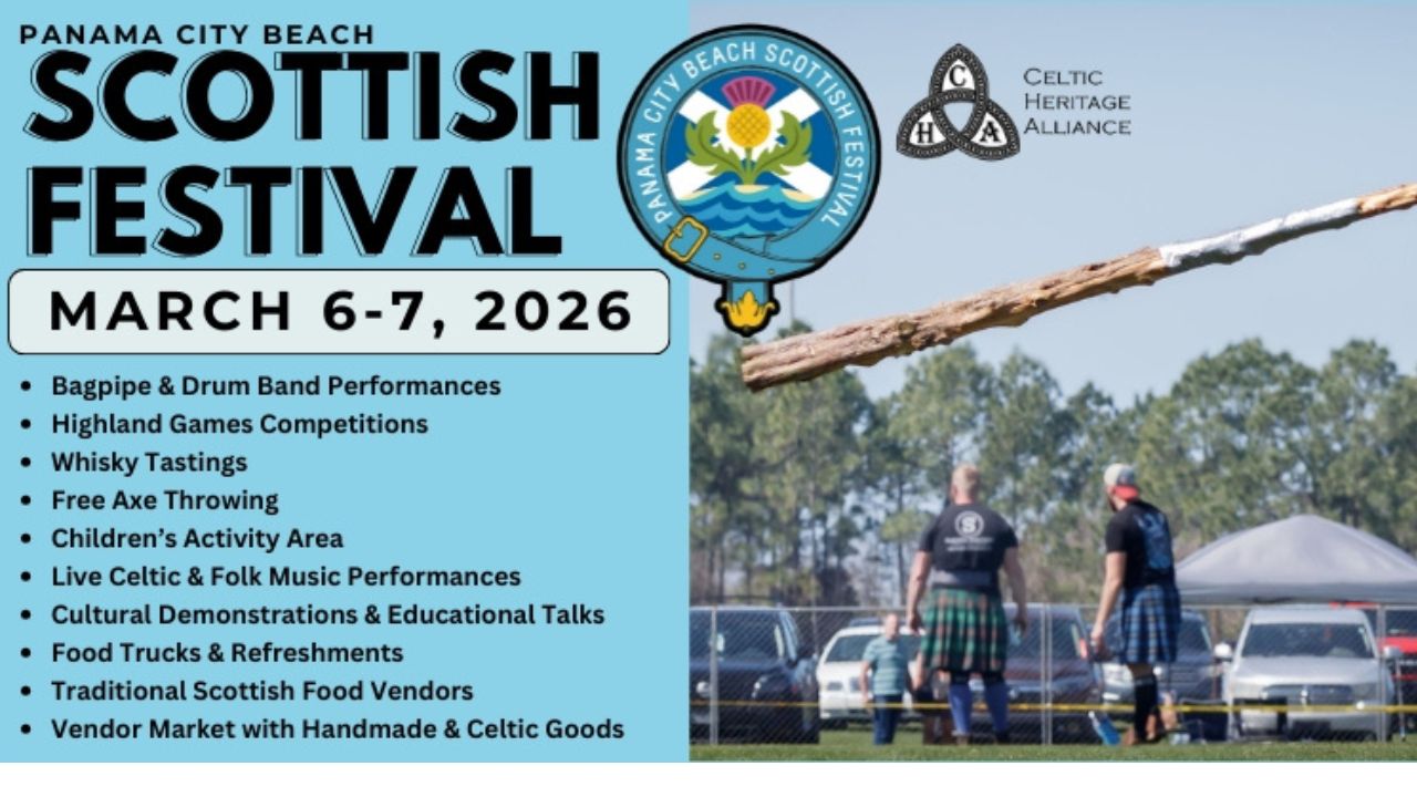 Panama City Beach Scottish Festival, FL 2026 Event Dates, Highland Games, Entertainment & What to Expect