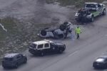 Driver With Active Warrant Arrested After I-595 Chase Ends in Rollover Crash in Davie