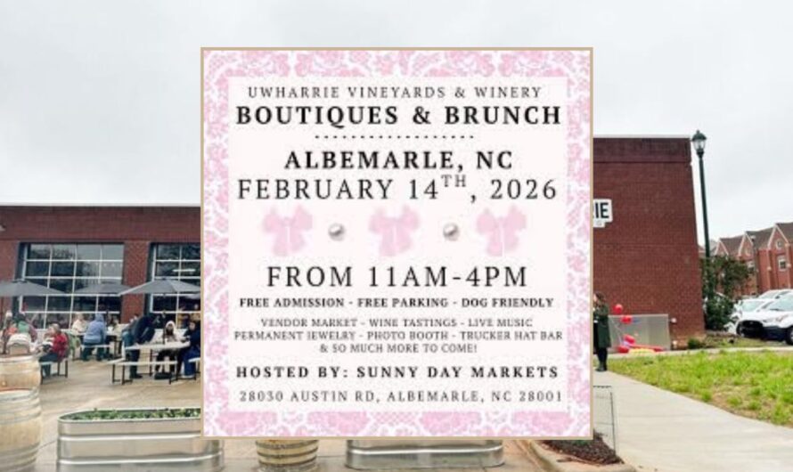 Uwharrie Boutiques and Brunch Albemarle, NC 2026: Date, Location, Hours, and Event Details