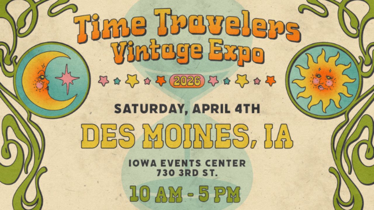 Des Moines Vintage Expo 2026 Brings Retro Fashion, Vinyl Records and Unique Finds to Iowa
