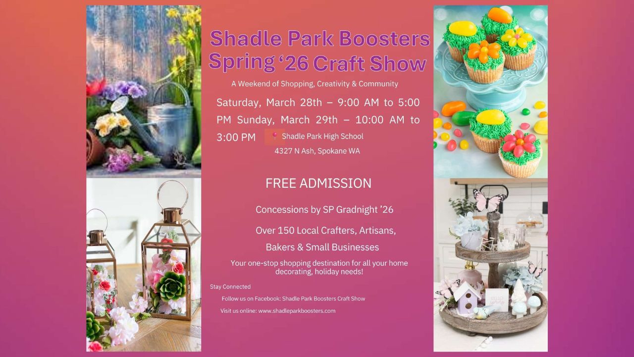 Shadle Park Spring Craft Show Returns Spokane in 2026 With Local Makers, Handmade Goods and Community Shopping