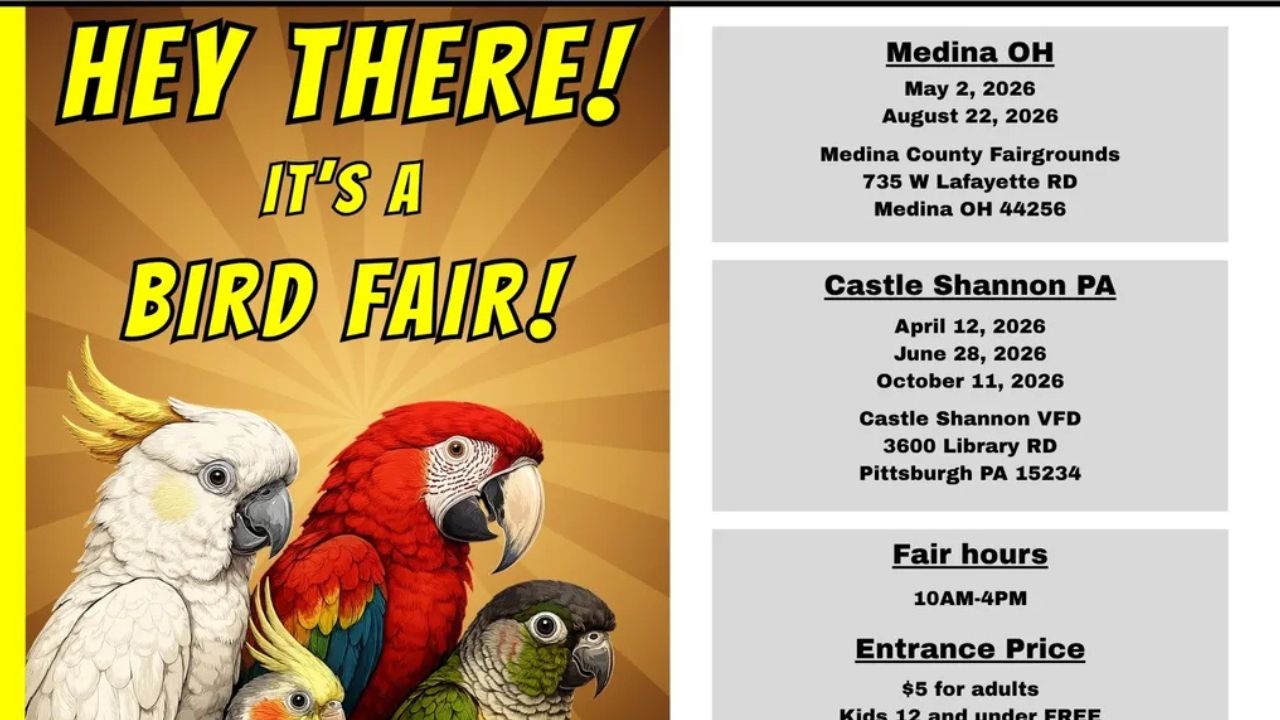 Pittsburgh Spring Bird Fair 2026 in Pittsburgh, PA Dates, Location, Vendors, and What to Expect