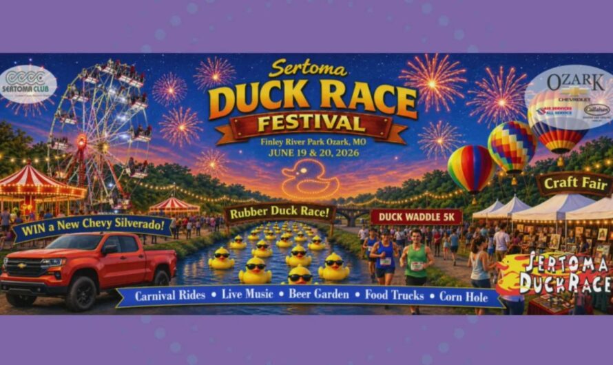 Sertoma Duck Race Festival 2026 in Ozark, MO: Dates, Rubber Duck Races, Fireworks, and Family Fun