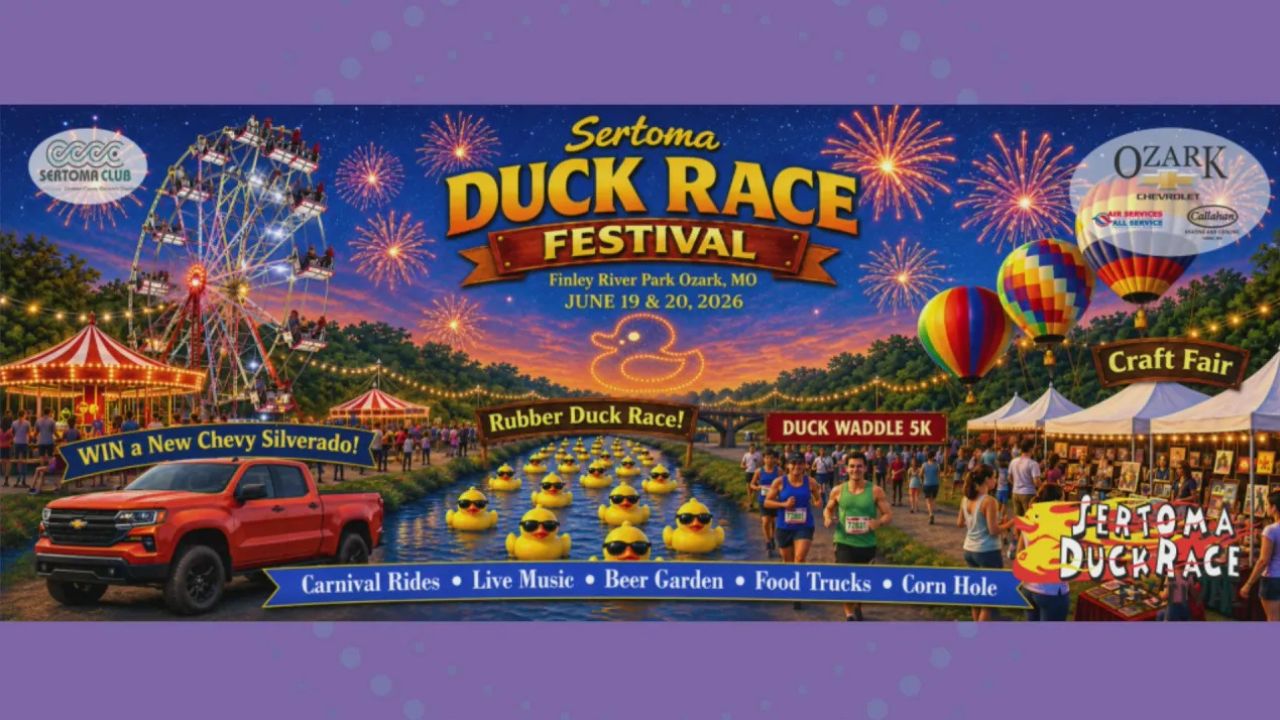 Sertoma Duck Race Festival 2026 in Ozark, MO: Dates, Rubber Duck Races, Fireworks, and Family Fun