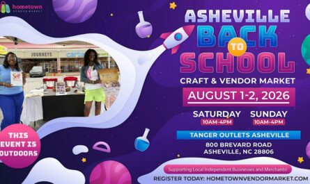 Asheville Back To School Craft and Vendor Market 2026, NC Dates, Location, Local Vendors, and Shopping Highlights