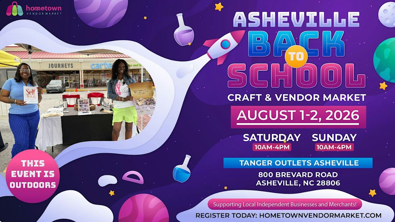 Asheville Back To School Craft and Vendor Market 2026, NC Dates, Location, Local Vendors, and Shopping Highlights