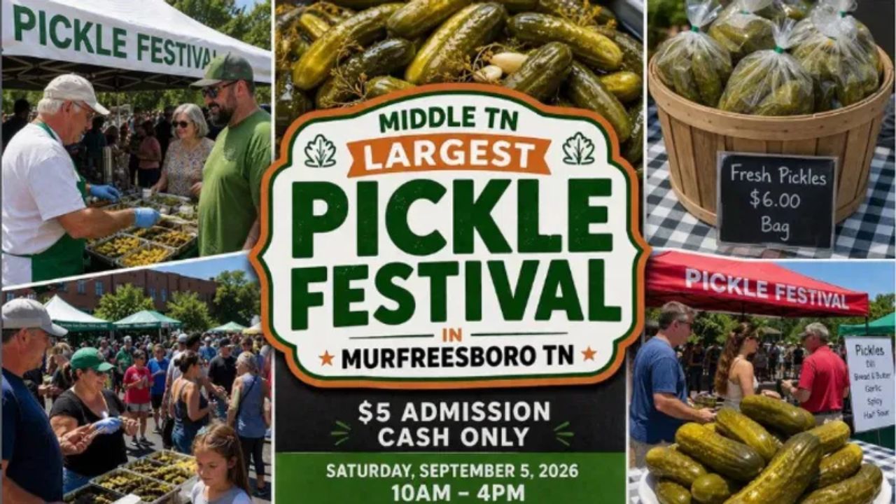 Middle Tennessee Pickle Festival 2026 in Murfreesboro, TN Date, Venue, Food Trucks, Arts and Crafts, and Event Detail