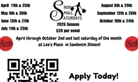 Sandwich August Shop Small Saturdays 2026 in Sandwich, IL: Date, Location, Local Vendors, Live Music, and Event Details