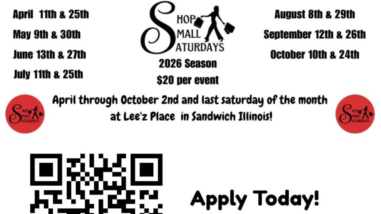 Sandwich August Shop Small Saturdays 2026 in Sandwich, IL: Date, Location, Local Vendors, Live Music, and Event Details